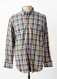 Chemise manches longues poches marron BANDE ORIGINALE homme