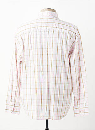 Chemise manches longues imprimé carreaux rose JUMFIL homme
