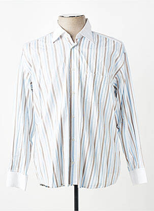 Chemise manches longues coupe cintrée bleu JUMFIL homme
