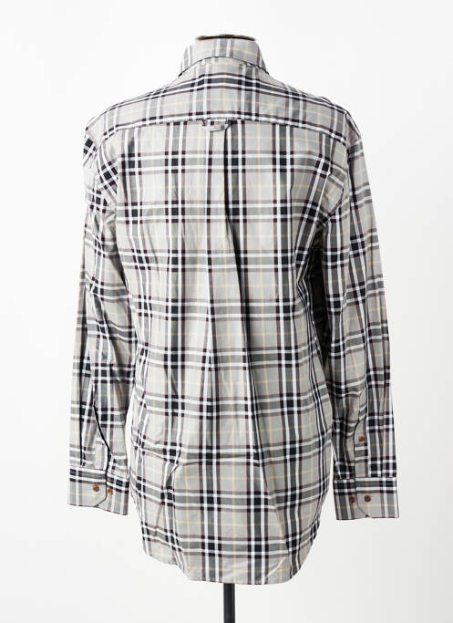 Chemise manches longues imprimé écossais gris BANDE ORIGINALE homme