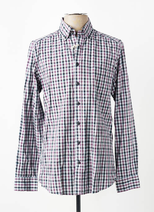 Chemise manches longues coupe cintrée gris J.T ASCOTT homme