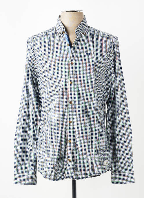 Chemise manches longues coupe cintrée vert VENTI homme