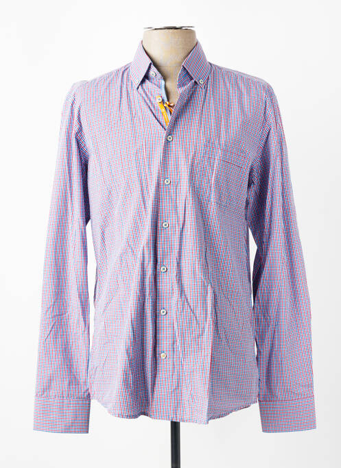 Chemise manches longues imprimé fantaisie bleu REDMOND homme