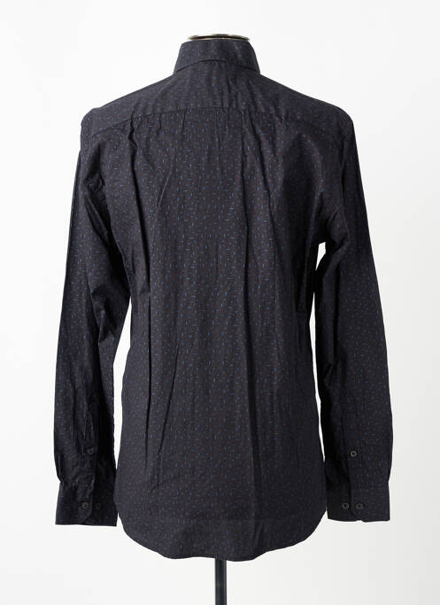 Chemise manches longues imprimé fantaisie marron J.T ASCOTT homme