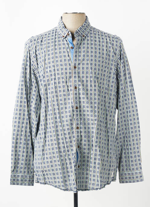 Chemise manches longues coupe cintrée vert VENTI homme