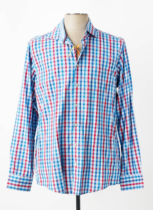 Chemise manches longues coupe cintrée bleu REDMOND homme
