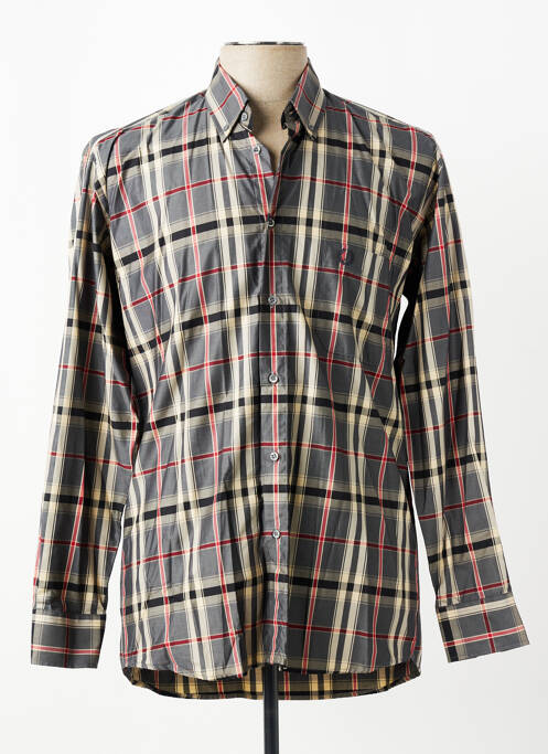 Chemise manches longues imprimé écossais gris JUMFIL homme