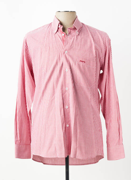 Chemise manches longues imprimé rayures rouge JUMFIL homme