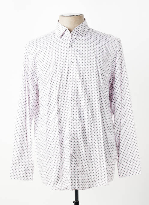 Chemise manches longues coupe cintrée rose VENTI homme