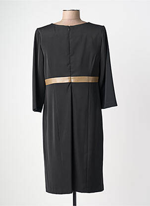 Robe mi-longue manches longues manches longues noir JUMFIL femme