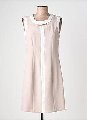 Robe courte sans manche sans manche beige JUMFIL femme