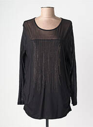 T-shirt manches longues manches longues noir BIANCA femme