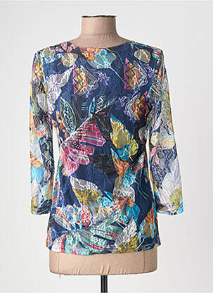T-shirt manches 3/4 manches 3/4 bleu JUMFIL femme