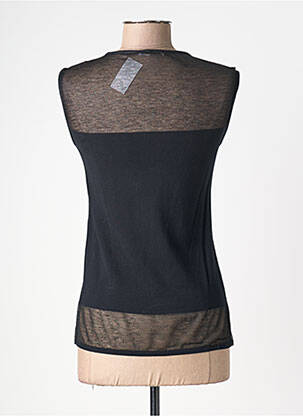 Débardeur stretch sans manche noir QUATTRO femme
