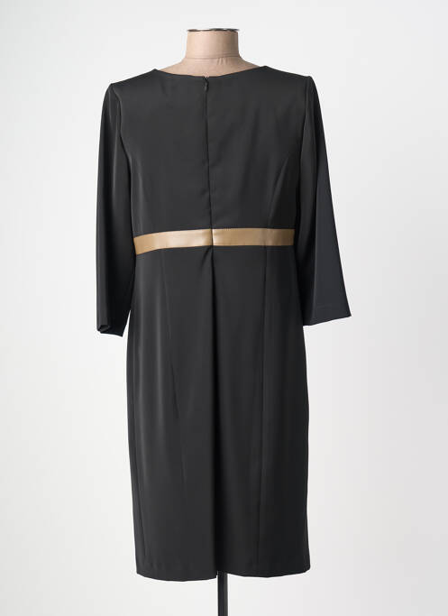Robe mi-longue manches longues manches longues noir JUMFIL femme
