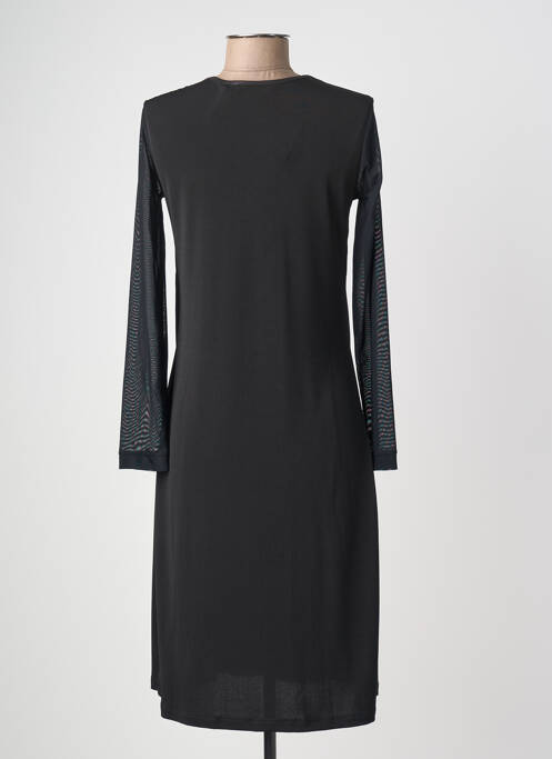 Robe mi-longue manches longues manches longues noir JUMFIL femme