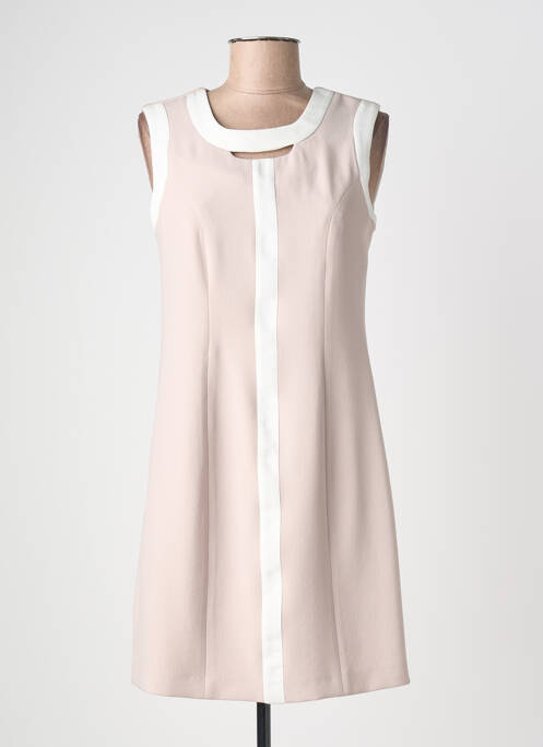 Robe courte sans manche sans manche beige JUMFIL femme
