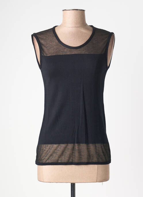 Débardeur stretch sans manche noir QUATTRO femme