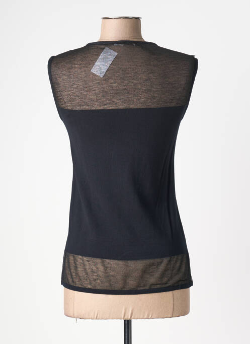 Débardeur stretch sans manche noir QUATTRO femme