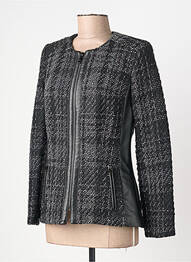 Veste casual col rond noir JUMFIL femme