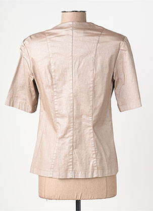 Chemisier coupe cintrée manches courtes beige JUMFIL femme