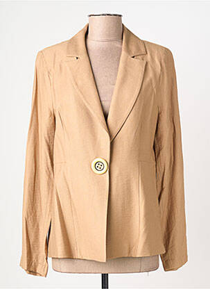 Gilet manches longues fermeture boutonnée sur le devant beige MERI & ESCA femme
