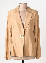 Gilet manches longues fermeture boutonnée sur le devant beige MERI & ESCA femme