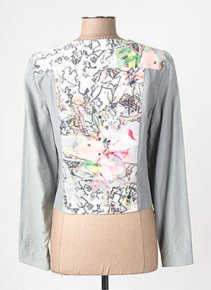 Veste casual col rond gris QUATTRO femme
