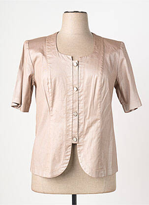 Veste casual col rond beige JUMFIL femme