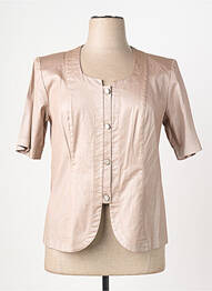 Veste casual col rond beige JUMFIL femme