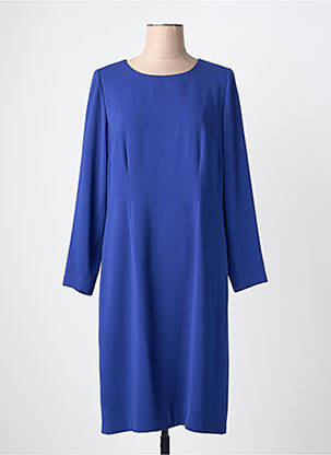 Robe mi-longue manches longues manches longues bleu JUMFIL femme