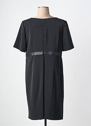 Robe mi-longue manches courtes manches courtes noir JUMFIL femme