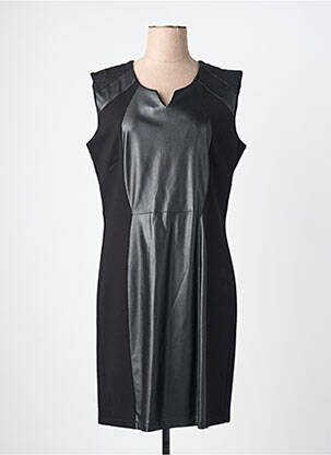 Robe mi-longue sans manche sans manche noir JUMFIL femme