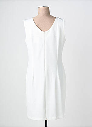 Robe mi-longue sans manche sans manche blanc JUMFIL femme