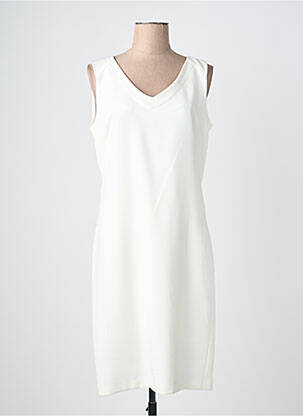 Robe mi-longue sans manche sans manche blanc JUMFIL femme