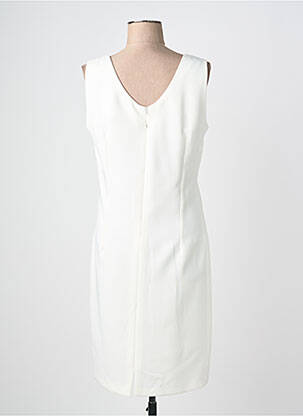 Robe mi-longue sans manche sans manche blanc JUMFIL femme