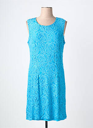 Robe mi-longue sans manche sans manche bleu JUMFIL femme
