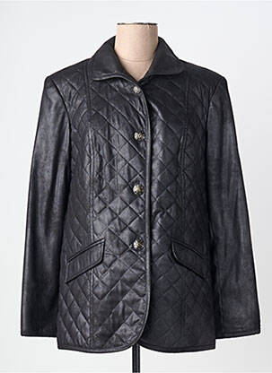 Veste casual col tailleur noir JUMFIL femme