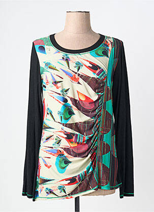 T-shirt manches longues manches longues noir KALI OREA femme