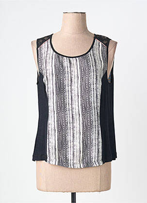 Top stretch sans manche noir QUATTRO femme