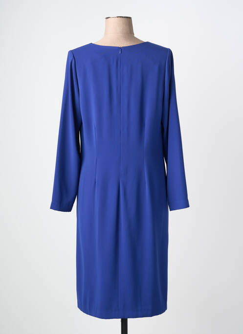 Robe mi-longue manches longues manches longues bleu JUMFIL femme