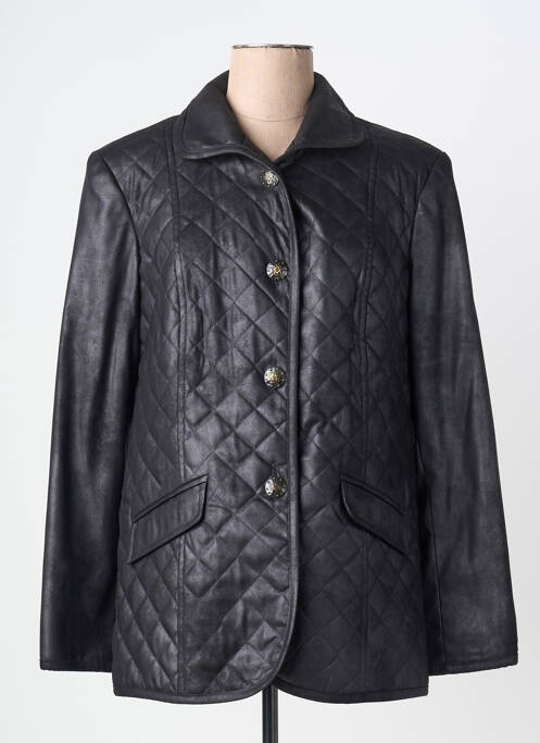 Veste casual col tailleur noir JUMFIL femme