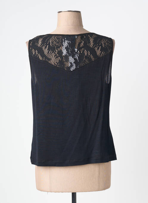 Top imprimé fantaisie sans manche noir QUATTRO femme