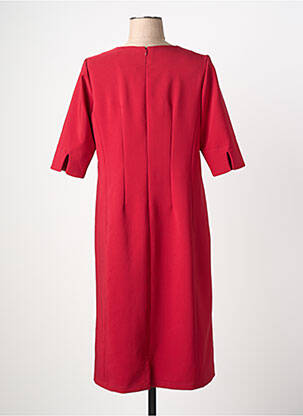Robe mi-longue manches courtes manches courtes rouge JUMFIL femme
