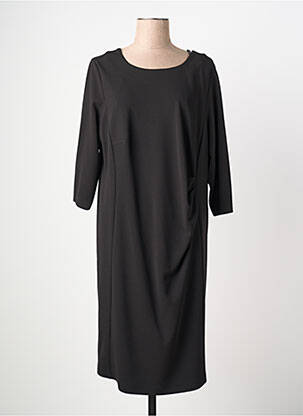 Robe mi-longue manches 3/4 manches 3/4 noir JUMFIL femme