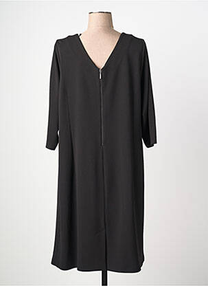 Robe mi-longue manches 3/4 manches 3/4 noir JUMFIL femme