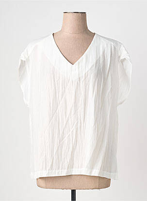 Top manches courtes manches courtes blanc QUATTRO femme
