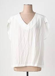 Top manches courtes manches courtes blanc QUATTRO femme