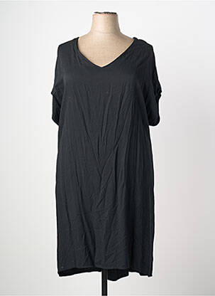 Robe mi-longue manches courtes manches courtes noir QUATTRO femme