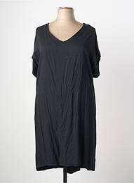 Robe mi-longue manches courtes manches courtes noir QUATTRO femme